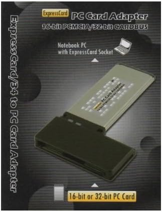 Digigear 16bit \/ 32 bit CardBus PCMCIA PC Card to 34 mm ExpressCard Adapter\/Reader\/Writer